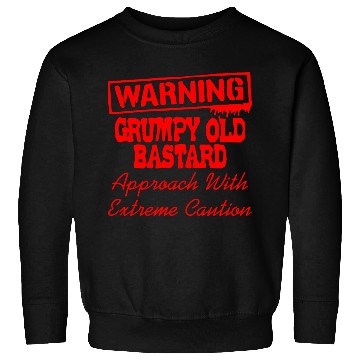 Discover Grumpy Old Bastard Approach With Caution LIKE US Sweatshirts