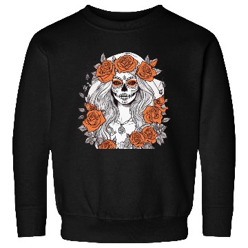 Discover Sugar Skull Rose Queen Sweatshirts