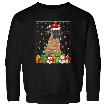 Discover Mastiff Dog Christmas Lights Sweatshirts