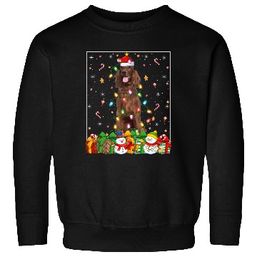 Discover Irish Setter Dog Christmas Lights Sweatshirts