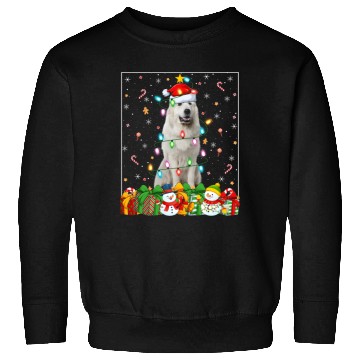 Discover Great Pyrenees Dog Christmas Lights Sweatshirts