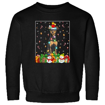 Discover Miniature Pinscher Dog Christmas Lights Sweatshirts
