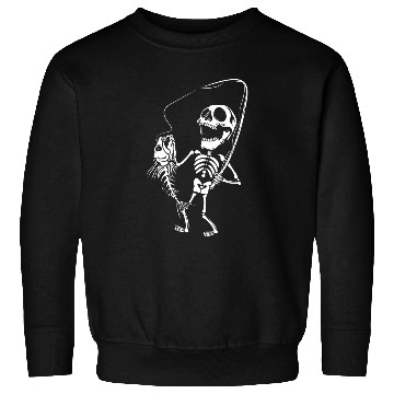 Discover Funny fishing skull Sweatshirts