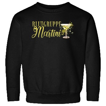 Discover Blutgruppe Martini Cocktail Bartender Sweatshirts