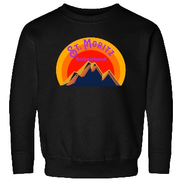 Discover St. Moritz Switzerland Alps - Sweatshirts