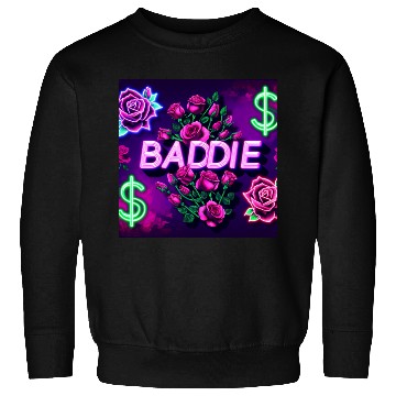 Discover BADDIE in Neon Pink Sweatshirts