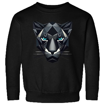 Discover Geometric Black Panther - Power and Elegance Sweatshirts