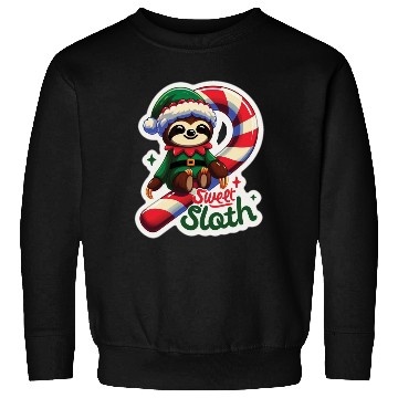 Discover Adorable sloth dressed as an elf Sweatshirts