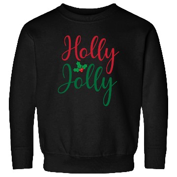 Discover Christmas Holly Jolly Sticker Sweatshirts