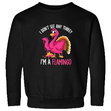 Discover Fun Flamingo Thanksgiving Themes Sweatshirts