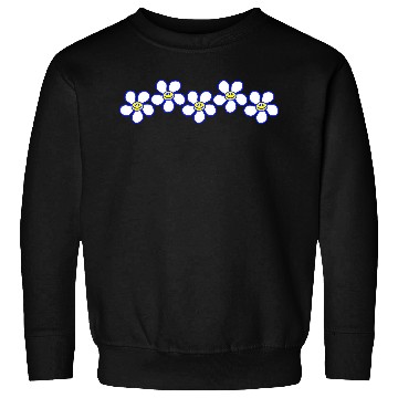 Discover White Daisies Flowers Spring Summer Faces Funny Sweatshirts