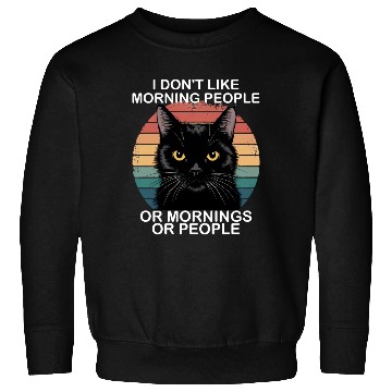 Discover Funny Black Cat Sweatshirts