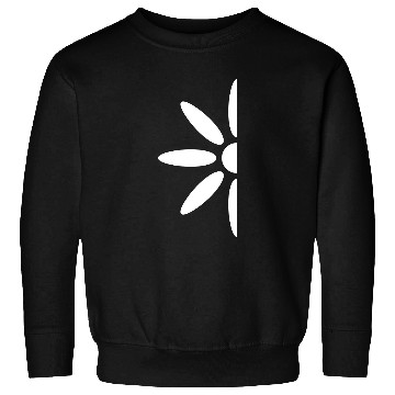 Discover Small Daisy Half Flower White Decorative Beautiful Sweatshirts