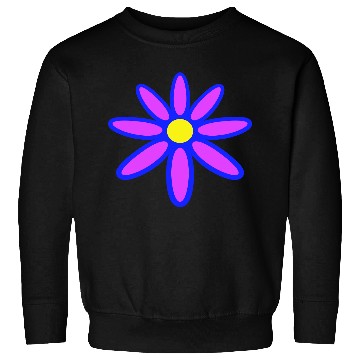Discover Small Daisy Flower Purple Decorative Nature Design Sweatshirts