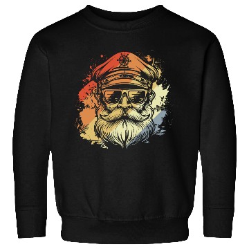 Discover Retro Sailing Captain Drawing Sweatshirts