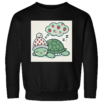 Discover Dreamy Turtle Snooze strawberries Sweatshirts