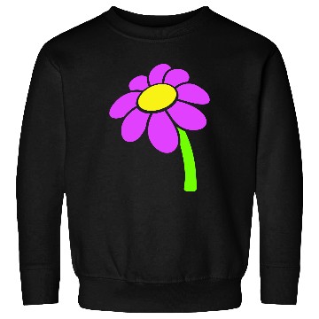 Discover Small Daisy Flower Purple Decorative Nature Design Sweatshirts