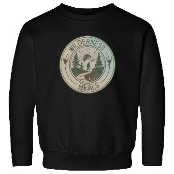 Discover Wilderness Heals - Hiking for Mental Health Sweatshirts