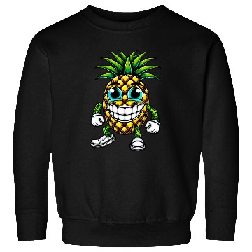 Discover Pineapple fruit fruity summer cool sweet cartoon Sweatshirts