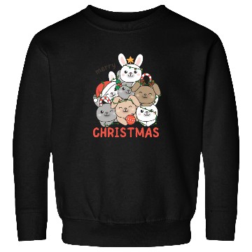Discover Bunny Christmas Tree Merry Christmas Sweatshirts
