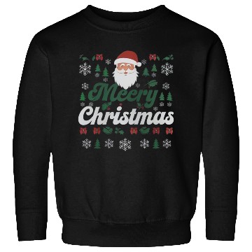Discover Gothic Christmas Sweater with Cubical Elements Sweatshirts