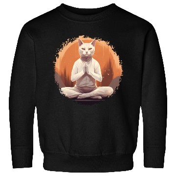 Discover Yoga cat Sweatshirts