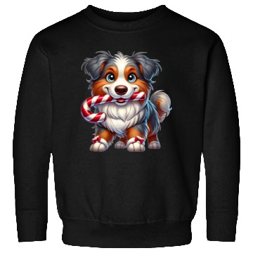Discover Cute Christmas Dog Australian Shepherd Sweatshirts