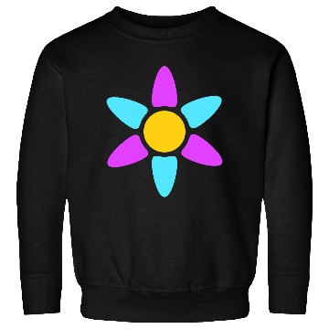 Discover Small Daisy Flower Decorative Yellow Purple Design Sweatshirts