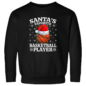 Discover Santa's Favorite Basketball Player Sweatshirts