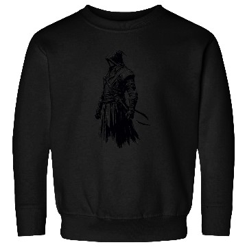 Discover Black Warrior Sketch Power Fantasy Art 7 Sweatshirts