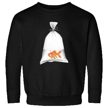 Discover fish in a bag Sweatshirts