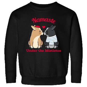 Discover Namaste Under the Mistletoe Christmas Yoga Sweatshirts