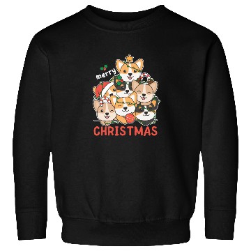 Discover Corgi Christmas Tree Merry Christmas Sweatshirts