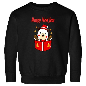 Discover Festive Teddy Bear New Year Design Sweatshirts