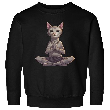 Discover Cat yoga Sweatshirts
