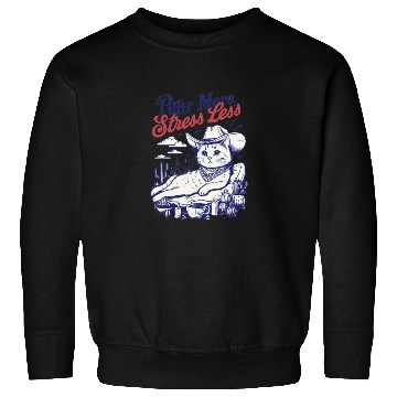 Discover Cat Cowboy Chill Vibes Sweatshirts