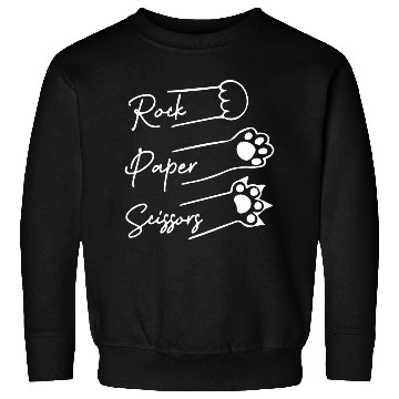 Discover Rock Paper Scissors Cute cat lover Sweatshirts