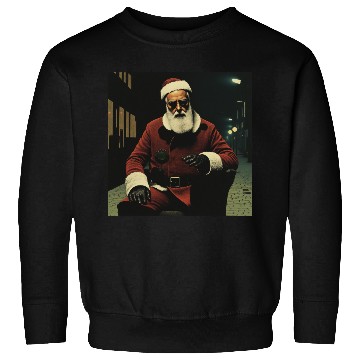 Discover Santa Goes Cyberpunk Sweatshirts
