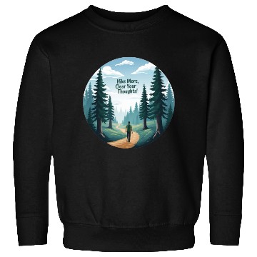 Discover Hike More Clear Your Thoughts - Hiking Sweatshirts