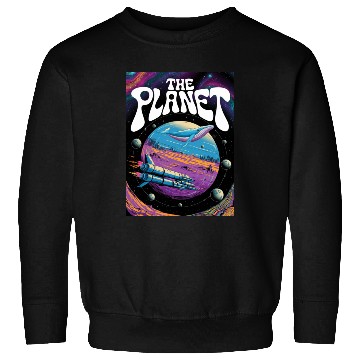 Discover Rainbow Space Whale Adventure Sweatshirts