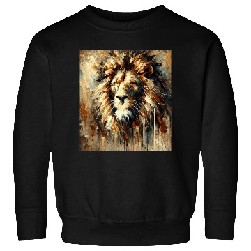 Discover Abstract Lion Face Sweatshirts