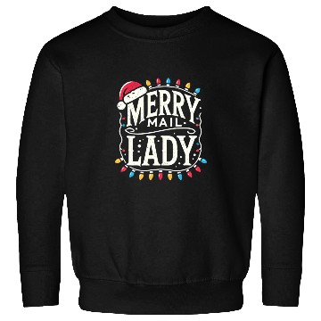 Discover Merry Mail Lady Christmas Santa Sweatshirts