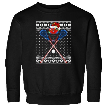 Discover Lacrosse Player Ugly Christmas Sweatshirts