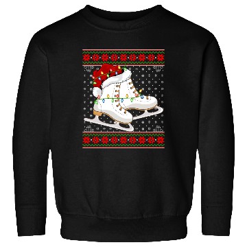 Discover Ice Skating Player Christmas Sweatshirts