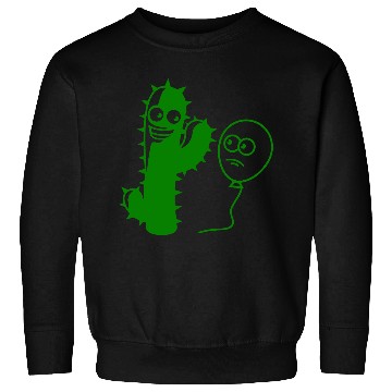 Discover Cactus Balloon Friends Handshake Greeting Spikes Sweatshirts