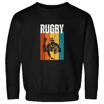 Discover Rugby Player Vintage Retro 70s Design Rugby Sweatshirts