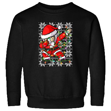 Discover Santa Dabbing Christmas Lights Sweatshirts