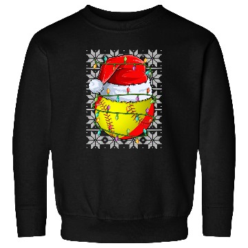 Discover Softball Christmas Lights Sweatshirts