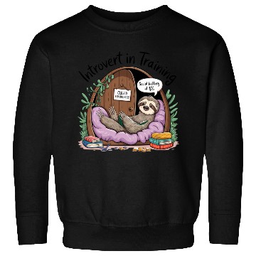 Discover Introvert In Training Sweatshirts