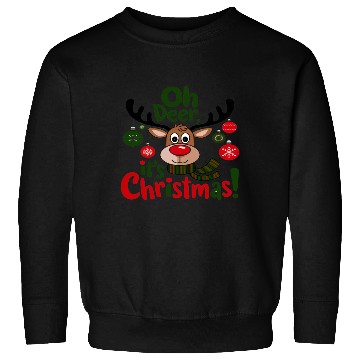Discover Christmas Reindeer with Festive Ornaments Sweatshirts